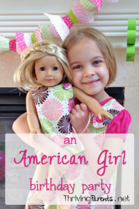 This American Girl birthday party was made perfect with tiny paper products and tiny food!