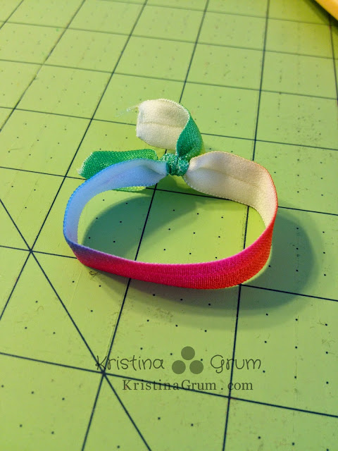 These elastic hair ties are so easy to make and a fraction of the price of the ones at the store.