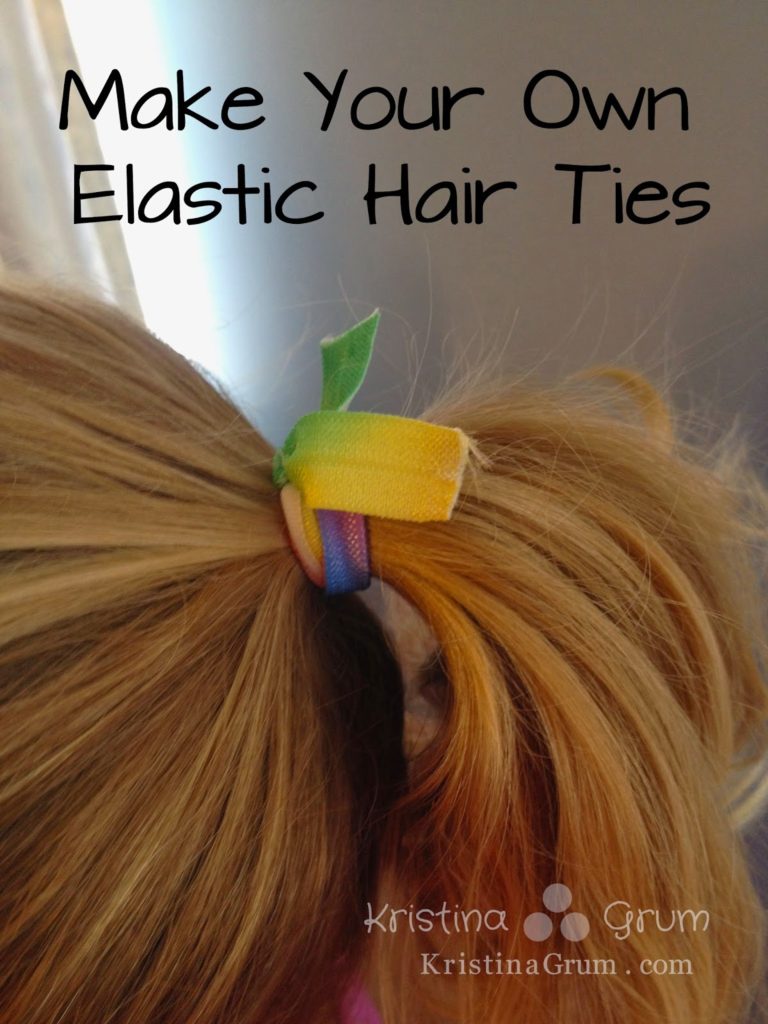 These elastic hair ties are so easy to make and a fraction of the price of the ones at the store.