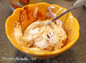 This soft and light pumpkin fluff is so easy to make and is a great dessert or sweet snack.