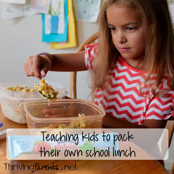 Want to get your kids to pack their own lunch? Teach them how to! It's empowering for them and they'll take ownership in it.