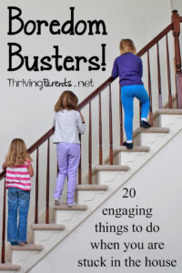 Are you in need of boredom busters? Here are 20 engaging things to do when you are stuck in the house.
