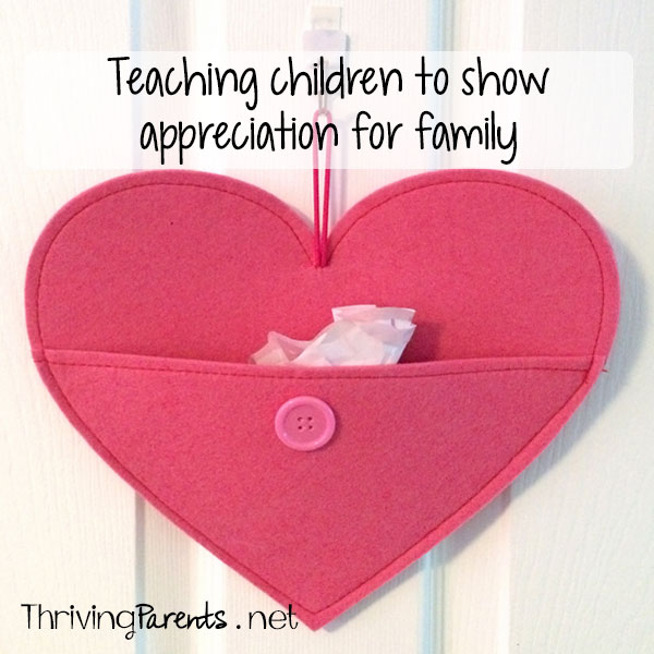 Kids have an easier time appreciating things than they do other family members. This activity will help them to see the good in others and feel pride when they see what others see in them.