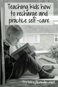 Teaching kids about self-care is sometimes easier than it is for us adults to practice it. Learn how to talk to them about the importance of it and then begin modeling it yourself!