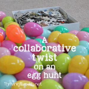 Add a fun twist to an egg hunt and make it a great collaborative experience.