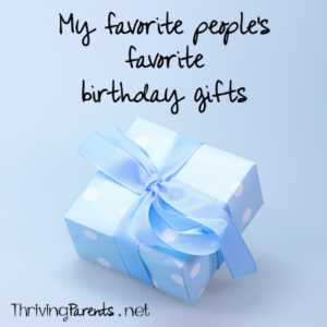 My life is full of amazing people. I wanted to share my birthday post with some of them today. I asked each of these people, "What was your favorite birthday gift that you received during your childhood?"