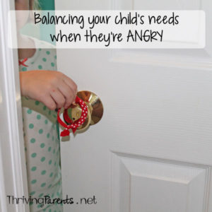 Emotions like anger can be tricky for kids to process. Sometimes they want you close and sometimes they want to be alone. Here's how you can balance your child's needs when they are angry.