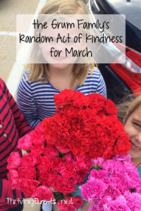 Our family has completed March's Random Acts of Kindness! What can you do for someone this month?