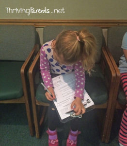 If your child can write their name, they can be filling out their forms at the doctor's office Here's why...