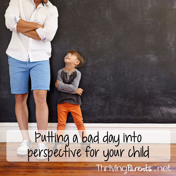 Our children imitate what we do much more than they'll ever act on what we say. Putting your own emotions into a different perspective can help your child learn to process their own.