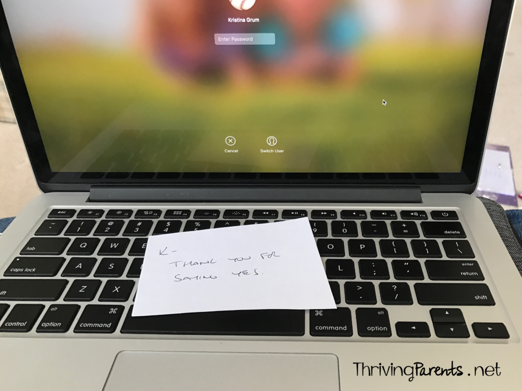 Love Notes make a difference - Thriving Parents